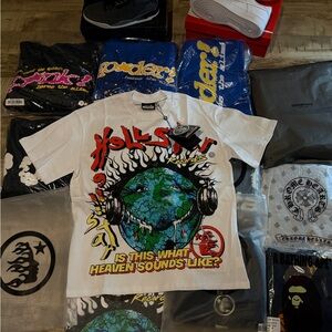 White Graphic Tee with Colorful Print